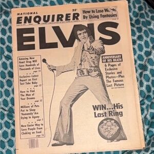 Vintage Elvis Presley Newspaper Art Print